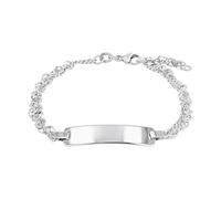 Amor Identarmband Damen, Herren, Silber, 7 mm, 4 mm, Silber 925, rhodiniert 9557486