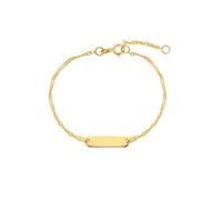 Goldarmband AMOR "2014470" Armbänder Gr. Gelbgold 375, gelb (gelbgoldfarben) Mädchen Mädchenschmuck Made in Germany (91195627-0)