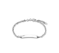 amor - Identarmband für Damen, 925 Sterling Silber Armbänder & Armreife Weiss