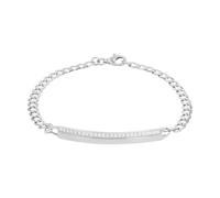 Amor Identarmband für Damen, 925 Sterling Silber, Zirkonia synth., silber Silber