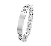 Amor Identarmband Herren, Silber, 11,9 mm, 4 mm, Edelstahl 9296422