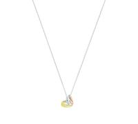 Amor - Kette mit Anhänger 'Herz' Damen - 925 Sterling Silber - Tricolor - 42+3 cm - Geschenkbox