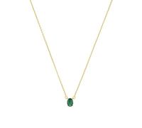 Amor Kette mit Anhänger 925 Sterling Silber Damen Halsschmuck, mit Zirkonia synth., 40+5 cm, Gold, Kommt in Schmuck Geschenk Box,