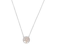 amor - Kette mit Anhänger für Damen, 925 Sterling Silber, Zirkonia synth. | Lebensbaum Ketten Weiss