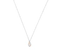 Kette mit Anhänger AMOR "9207831", rosa (silberfarben, roségoldfarben, weiß), Halsketten, Damen, Silber 925 (Sterlingsilber), L: 45, mit Zirkonia (synth.) (54374611-0) silberfarben, roségoldfarben, we