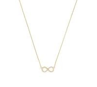 Amor Kette mit Anhänger für Damen, 925 Sterling Silber, Zirkonia synth. | Infinity, gold Gold