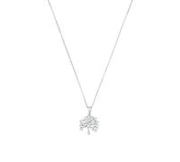 amor - Kette mit Anhänger für Damen, 925 Sterling Silber, Zirkonia synth. | Lebensbaum Ketten Weiss