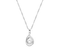 Kette mit Anhänger AMOR "Perlen Anhänger, 9136230" Halsketten Gr. mit Zirkonia, Silber 925 (Sterlingsilber), Länge: 45 cm, weiß (silberfarben, kristallweiß, weiß, kristallweiß) Damen Ketten mit Anhänger Zirkoniamit Süßwasserzuchtperle (98190418-0)