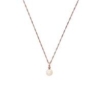 amor Kette mit Anhänger für Damen, 925 Sterling Silber, Zirkonia synth., Süßwasserzuchtperle, roségold Roségold