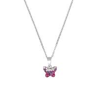 Amor Kette mit Anhänger für Mädchen, 925 Sterling Silber, Preciosa | Schmetterling, lila Lila