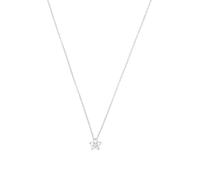 Amor Kette mit Anhänger Damen Blüte 9070008 – Silber 925, Zirkonia (synth.), 45 cm, silber/weiß