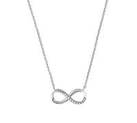 Amor Kette mit Anhänger Infinity – 925 Sterling Silber, Zirkonia (synth.), Damen, 43 cm