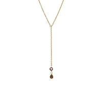 Amor Kette mit Anhänger Edelstahl Damen Halsschmuck, mit Zirkonia synth., 45+5 cm, Gold, Kommt in Schmuck Geschenk Box, 2034295