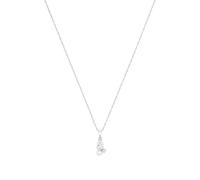 Amor Kette mit Anhänger – Sterling Silber 925, Süßwasserzuchtperle & Zirkonia, 45 cm mit Geschenkbox
