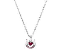 Amor Kette mit Anhänger für Mädchen, 925 Sterling Silber, Zirkonia synth. | Hufeisen