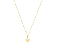 Amor Kette mit Anhänger für Damen, Gold 585, Zirkonia synth. | Stern, gold Gold