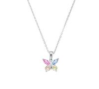 Amor Halskette Schmetterling AMR-N0038 Silber 925 mit Zirkonia (synth.) 38 cm bunt Mädchen