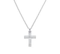 Amor Kette mit Anhänger Unisex, Silber, 30 mm, 2,4 mm, Edelstahl, Echtschmuck 2040512