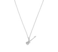 Amor Scorpions by Kette mit Anhänger 925 Sterling Silber Unisex Damen Herren Halsschmuck, 45+5 cm, Silber, Gitarre, Kommt in Schmuck Geschenk Box, 2040531