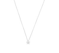 Amor Kette mit Anhänger Damen Blüte 9070008 – Silber 925, Zirkonia (synth.), 45 cm, silber/weiß