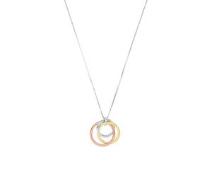 amor Kette mit Anhänger Tricolor Damen
