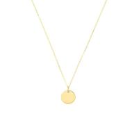 Kette mit Anhänger AMOR "Kreis, 2020012" Halsketten Gr. Gelbgold 585, Länge: 45 cm, gelb (gelbgoldfarben) Damen Ketten mit Anhänger Gold 585 (32590426-0)