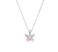 Amor Halskette Schmetterling AMR-N0038 Silber 925 mit Zirkonia (synth.) 38 cm bunt Mädchen