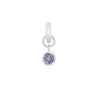 Amor Charm-Einhänger 925 Sterling Silber Damen – mit Zirkonia (synth.) 1,5 cm – Januar – Geschenkbox