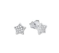 Amor Ohrstecker Mädchen, Silber, onesize, Stern, 6 mm, Zirkonia synth., Lila, Silber 925, rhodiniert 9528660