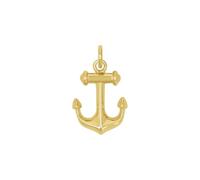 Amor Motivanhänger 2039043 – 925 Sterling Silber Gold Anker 1,8 cm Damen Einheitsgröße