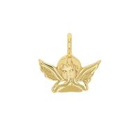 Amor Motivanhänger 925 Sterling Silber Damen Anhänger, 1 cm, Gold, Engel, Kommt in Schmuck Geschenk Box, 2039031