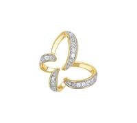 Amor Motivanhänger 925 Sterling Silber Damen Anhänger, mit Zirkonia synth., 1,5 cm, Weiß, Schmetterling, Kommt in Schmuck Geschenk Box, 2039068