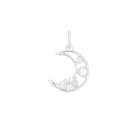 amor - Motivanhänger für Damen, 925 Sterling Silber, Zirkonia synth. | Mond Charms & Kettenanhänger