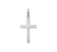 Amor Motivanhänger für Damen und Herren, Unisex, 925 Sterling Silber | Kreuz, silber Silber
