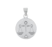 Amor Motivanhänger für Damen und Herren, Unisex, 925 Sterling Silber | Waage, silber Silber