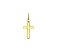 Amor Motivanhänger für Damen und Herren, Unisex, Gold 585 | Kreuz, gold Gold