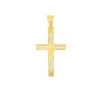 Amor Motivanhänger für Damen und Herren, Unisex, Gold 585 | Kreuz, gold Gold
