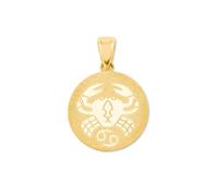 amor - Motivanhänger für Damen und Herren, Unisex, Gold 375 | Krebs Ketten Weiss