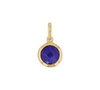 Amor Motivanhänger Gold 375/9ct Damen Anhänger, mit Lapis, 1,3 cm, Blau, Kommt in Schmuck Geschenk Box, 2039185