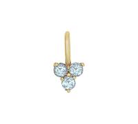 Amor Motivanhänger Damen, Gold, onesize, 4,4 mm, Blau, Gold 375/9 ct 2039191