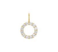 Amor Motivanhänger Damen, Gold, onesize, 9 mm, Weiß, Gold 375/9 ct 2039180