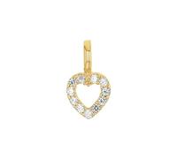 Amor Motivanhänger Damen, Gold, onesize, 6 mm, Weiß, Gold 375/9 ct 2039162