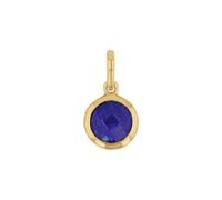 Amor Motivanhänger Gold 375/9ct Damen Anhänger, mit Lapis, 1,3 cm, Blau, Kommt in Schmuck Geschenk Box, 2039185