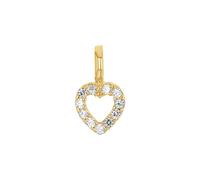 Amor Motivanhänger Damen, Gold, onesize, 6 mm, Weiß, Gold 375/9 ct 2039162