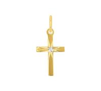 Amor Motivanhänger Mädchen, Gold, onesize, Kreuz, 9 mm, Gold 375/9 ct 2028385