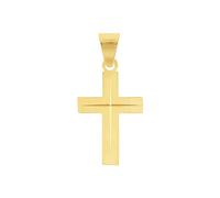Amor Motivanhänger für Damen und Herren, Unisex, Gold 375 | Kreuz, gold Gold