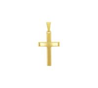 amor Motivanhänger für Damen und Herren, Unisex, Gold 585 | Kreuz, gold Gold