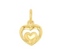 Amor Motivanhänger Unisex Damen Herren Anhänger, Gold, Herz, Kommt in Schmuck Geschenk Box,