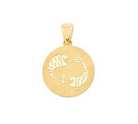 Amor Motivanhänger Unisex Damen Herren Anhänger, Gold, Kommt in Schmuck Geschenk Box