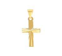 Amor Motivanhänger für Damen und Herren, Unisex, Gold 375 | Kreuz, gold Gold